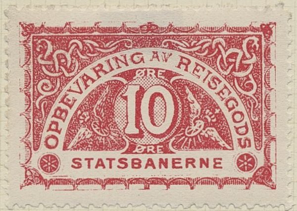 Frimerker stamps Norges Statsbaner Jernbane Norwegian Railway Parcel Stamps timbres-poste Briefmarken